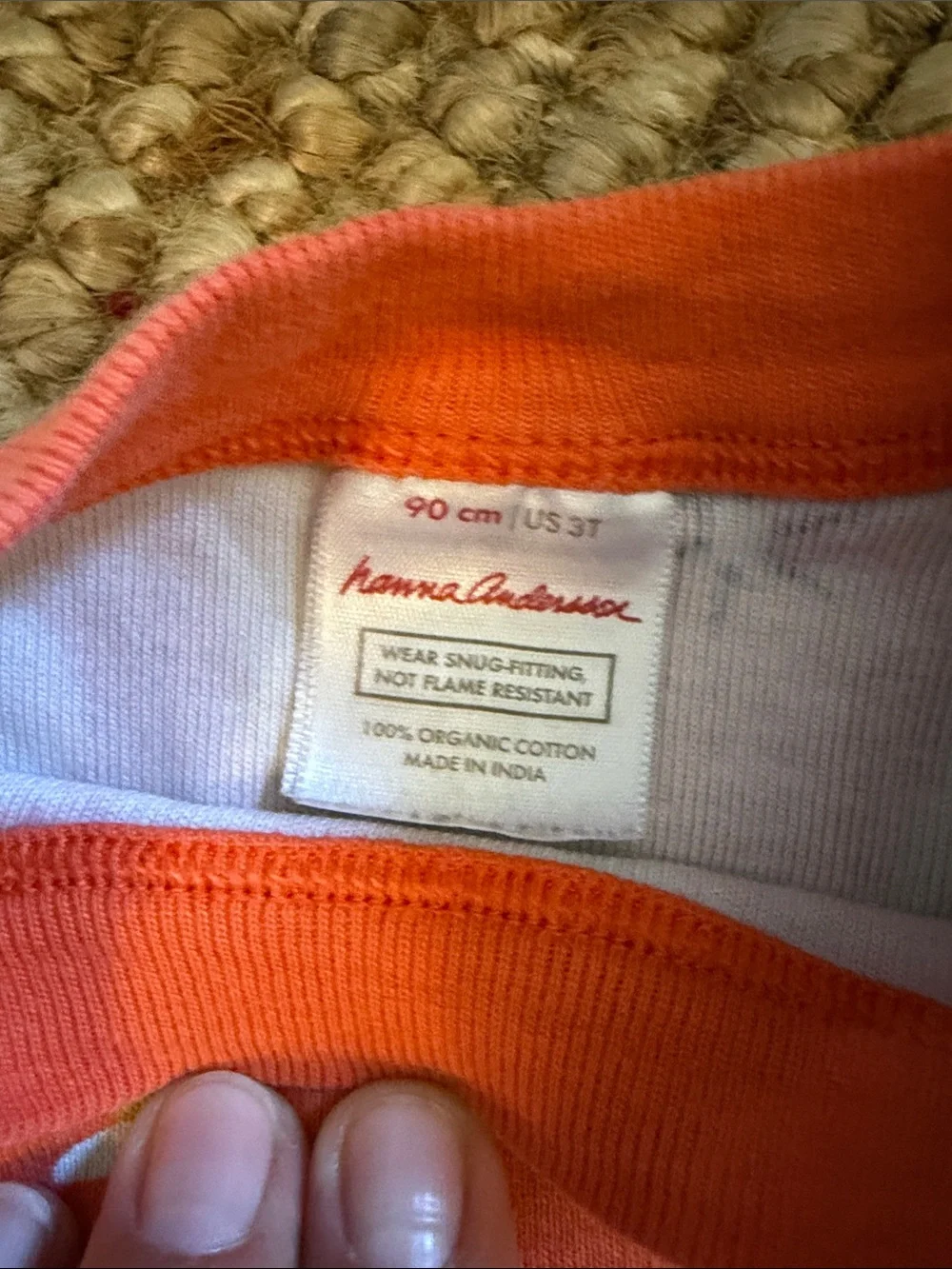 Hanna Andersson Orange Candy-Print Pajama Set Halloween 🎃